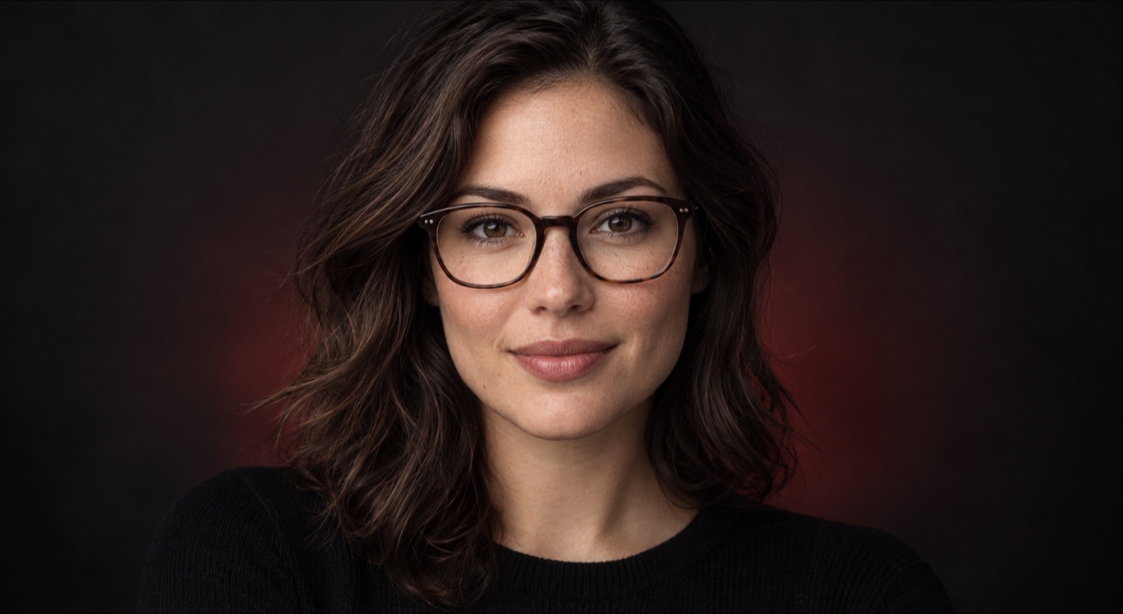 Glasses sitting at the correct height on a wearer's face
