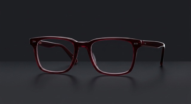 Burgundy rectangle optical frames