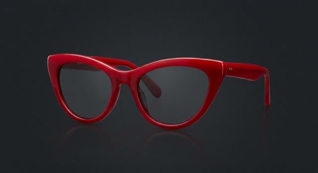 Red cat-eye sunglasses